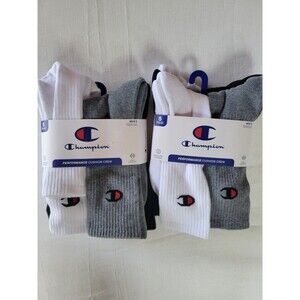Champion 10 Pairs Performance Cushion Crew Socks